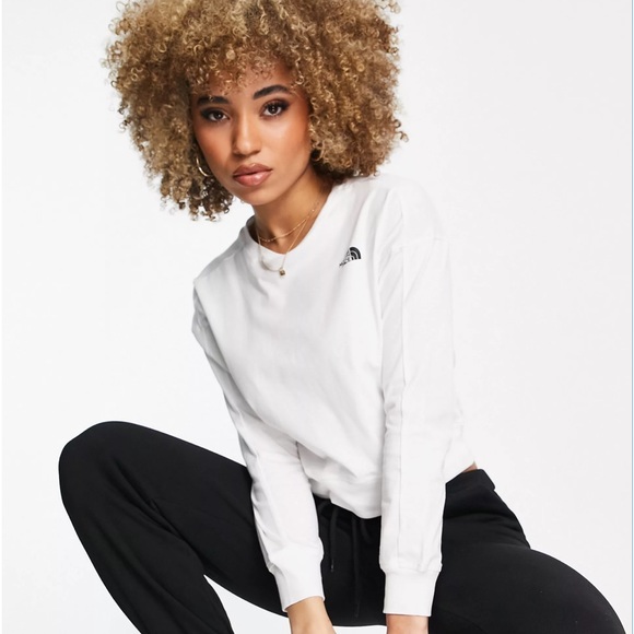 The North Face Ensei long sleeve T-shirt in white - Exclusive - Picture 3 of 5